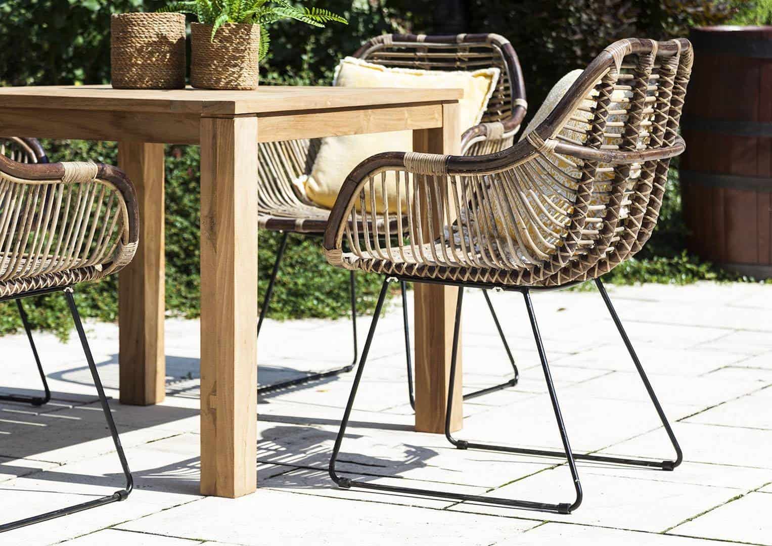 Наборы садовой мебели из ротанга - стол + стулья