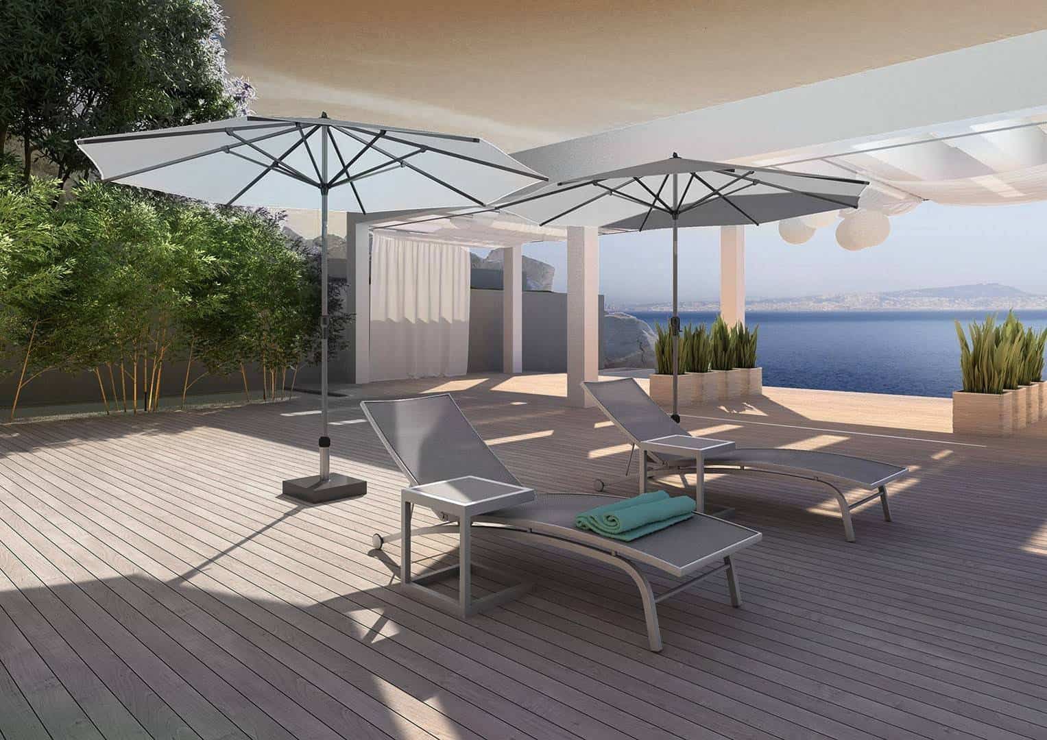 садовая мебель для террасы ALTEA с зонтом RIVA