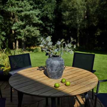 Садовый стол SIMI ⌀ 120 см EUKALIPTUS