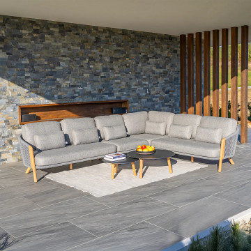 Комплект садовой мебели HAVEN угловой антрацит