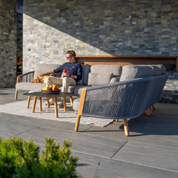 Комплект садовой мебели HAVEN угловой антрацит