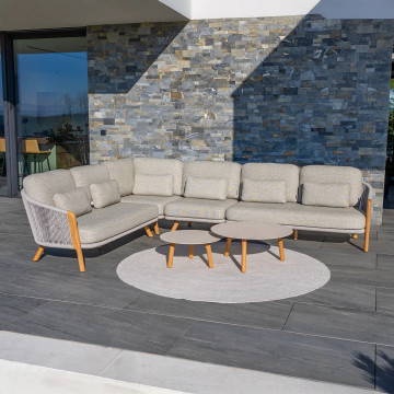 Комплект садовой мебели HAVEN угловой мокка