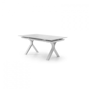 Садовый стол TORO раздвижной 180-240 см белый