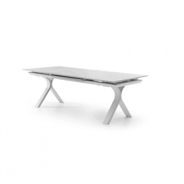 Садовый стол TORO раздвижной 240-300 см белый