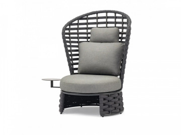 Садовое кресло cо столиком NOBLE антрацит