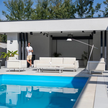 Комплект садовой мебели AURA белый