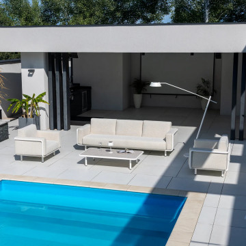 Комплект садовой мебели AURA белый