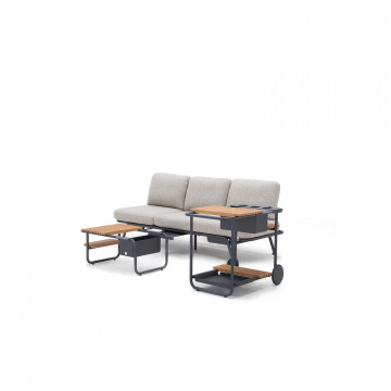 Комплект садовой мебели SUNSET антрацит